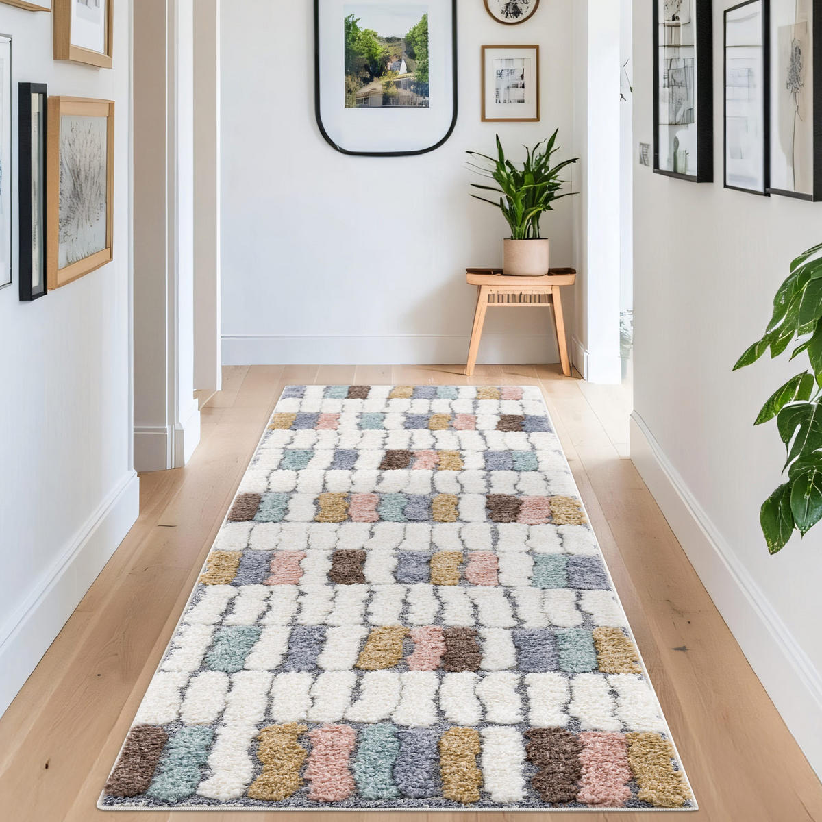 HOCHFLOR-TEPPICH Focus 3032 Multi 80x300 cm - Multicolor, Textil (80/300cm) - carpet city