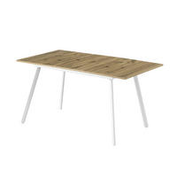 ESSTISCH OSKAR 120-160/80/76 cm Eiche - Eichefarben, Holz (80/120/76cm) - B&D Home