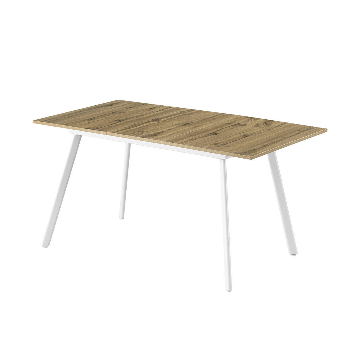 ESSTISCH OSKAR 120-160/80/76 cm Eiche - Eichefarben, Holz (80/120/76cm) - B&D Home