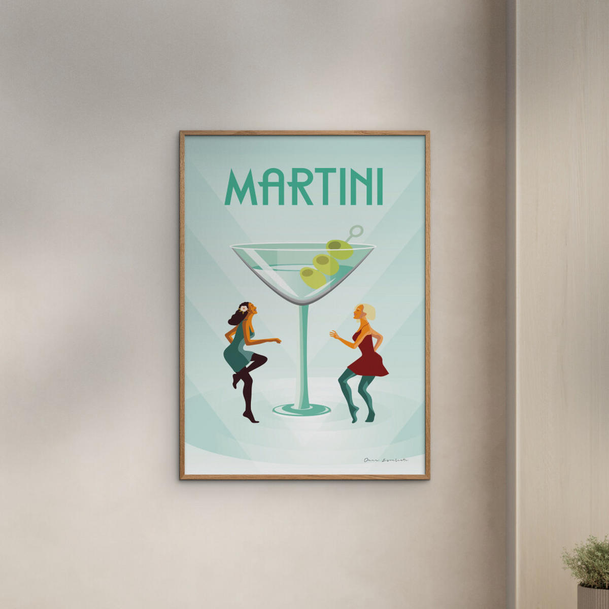 POSTER Wild Apple - Martini - Grün, Papier (30/40/0.1cm) - Poster&Frame