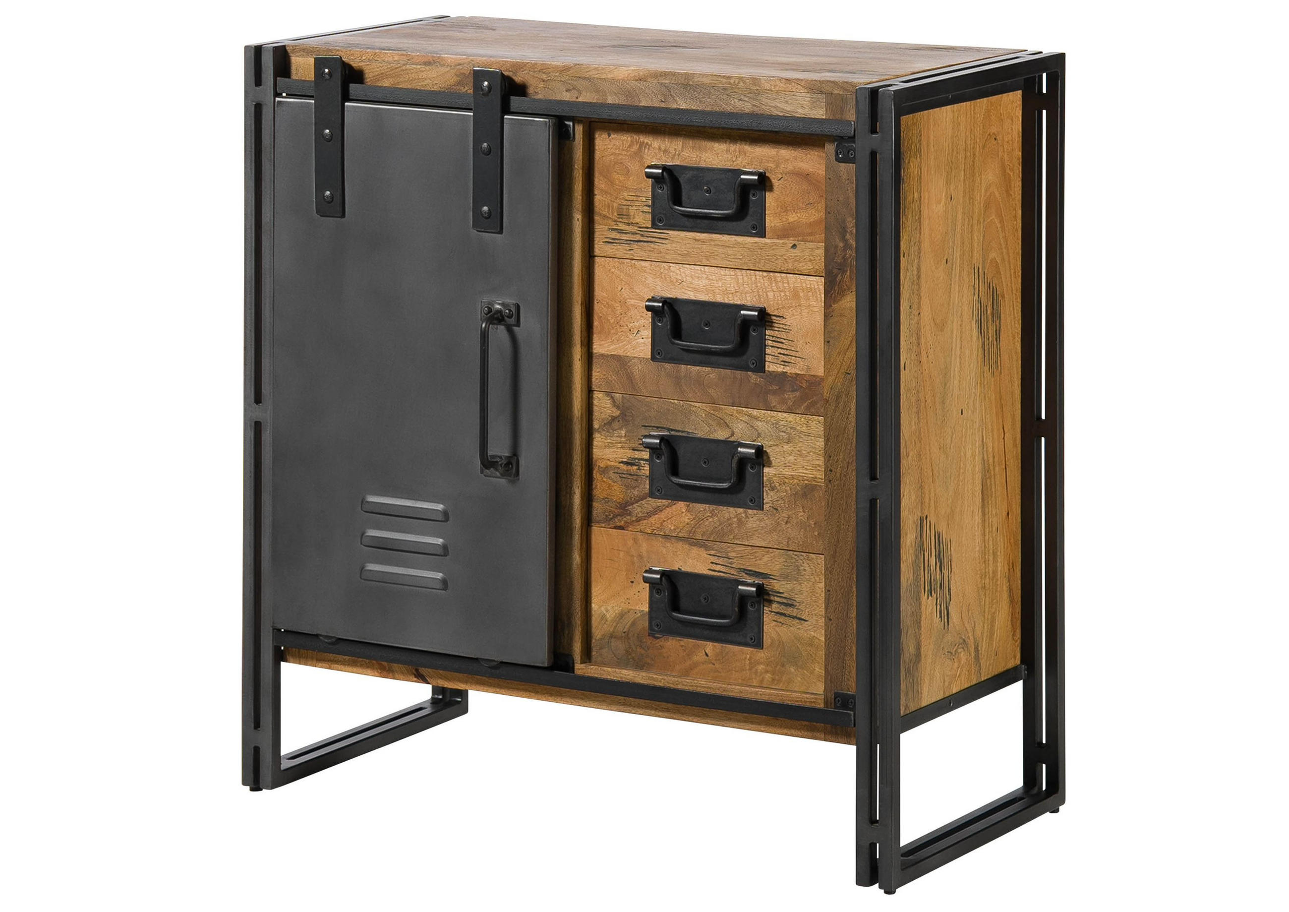 Massivmoebel24 Kommode Natur 90x90x45 cm