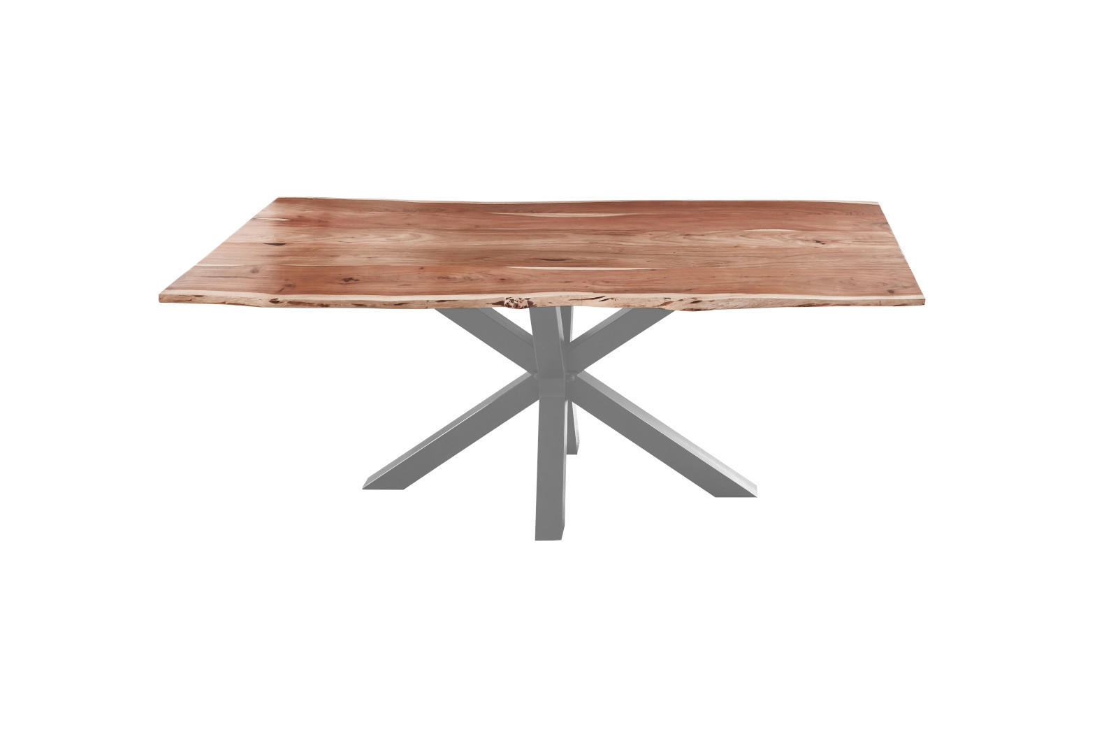 ESSTISCH FELINA - Beige/Silberfarben, Holz/Metall (85/160/77cm) - SAM