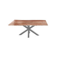ESSTISCH FELINA - Beige/Silberfarben, Holz/Metall (85/160/77cm) - SAM