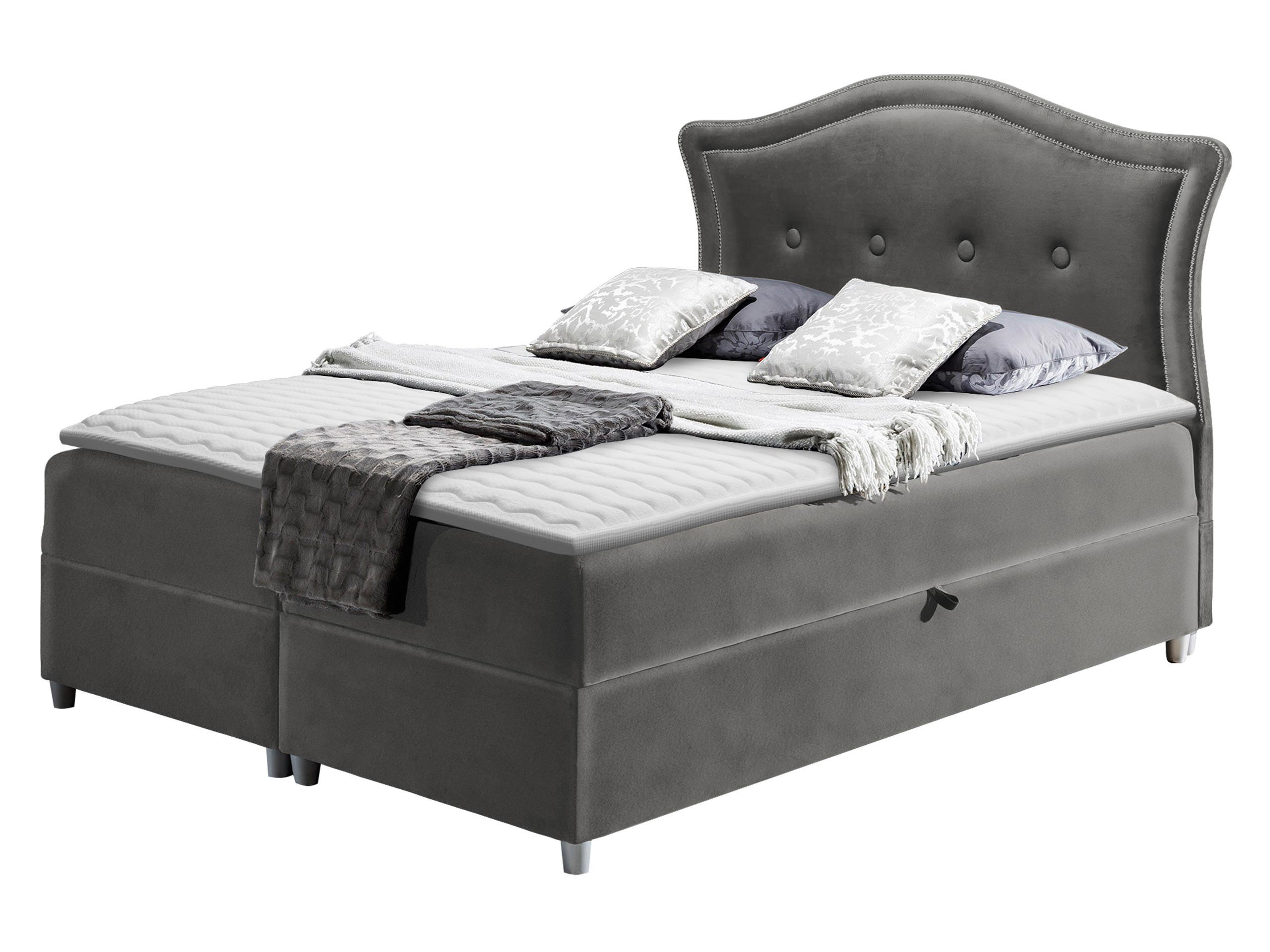 BOXBETT Bedran - Greige, Holz (120/200cm) - MIRJAN24