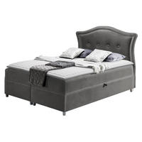 BOXBETT Bedran - Greige, Holz (120/200cm) - MIRJAN24