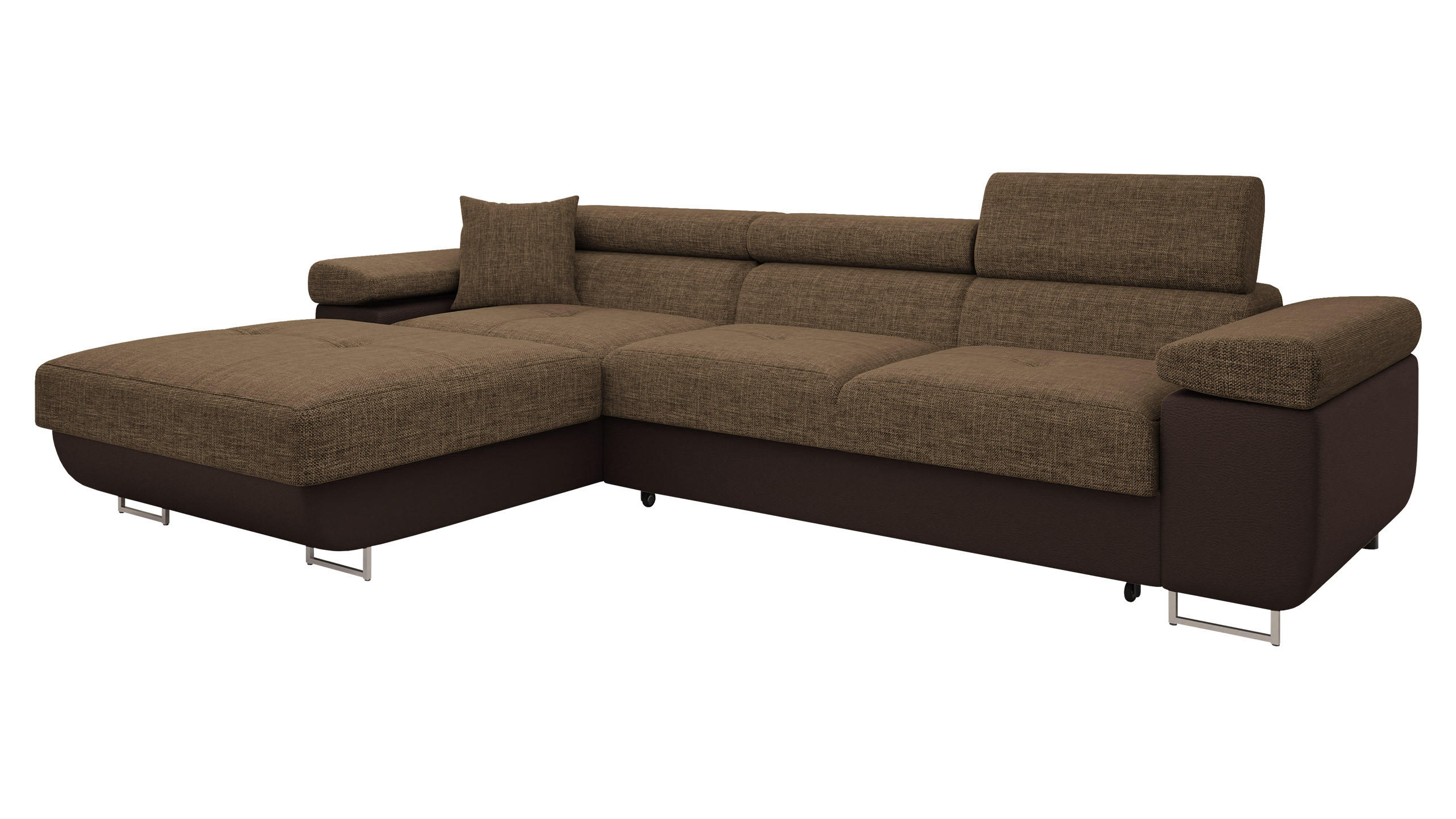 Mirjan24 Ecksofa Braun 280x170 cm