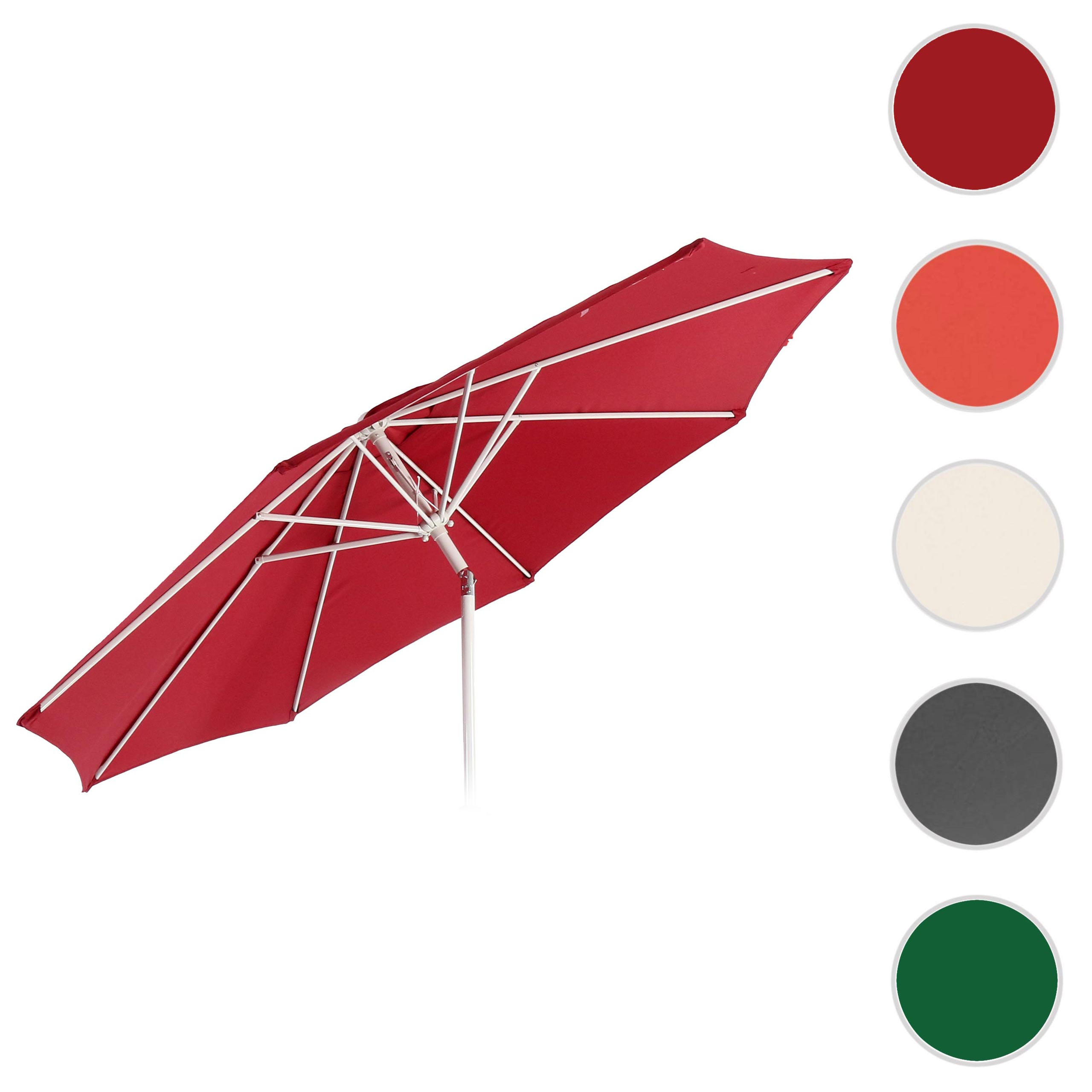 ERSATZ-BEZUG FÜR SONNENSCHIRM I Rot - Rot, Textil (270/270cm) - MCW
