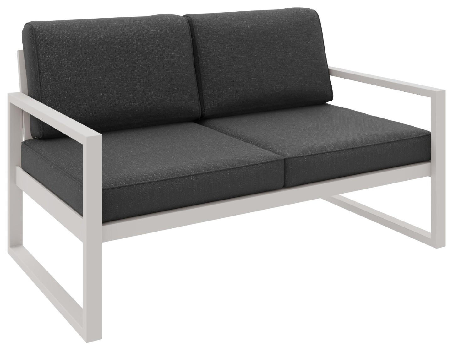 WFL Group Gartenbank Grau 146x86x80 cm