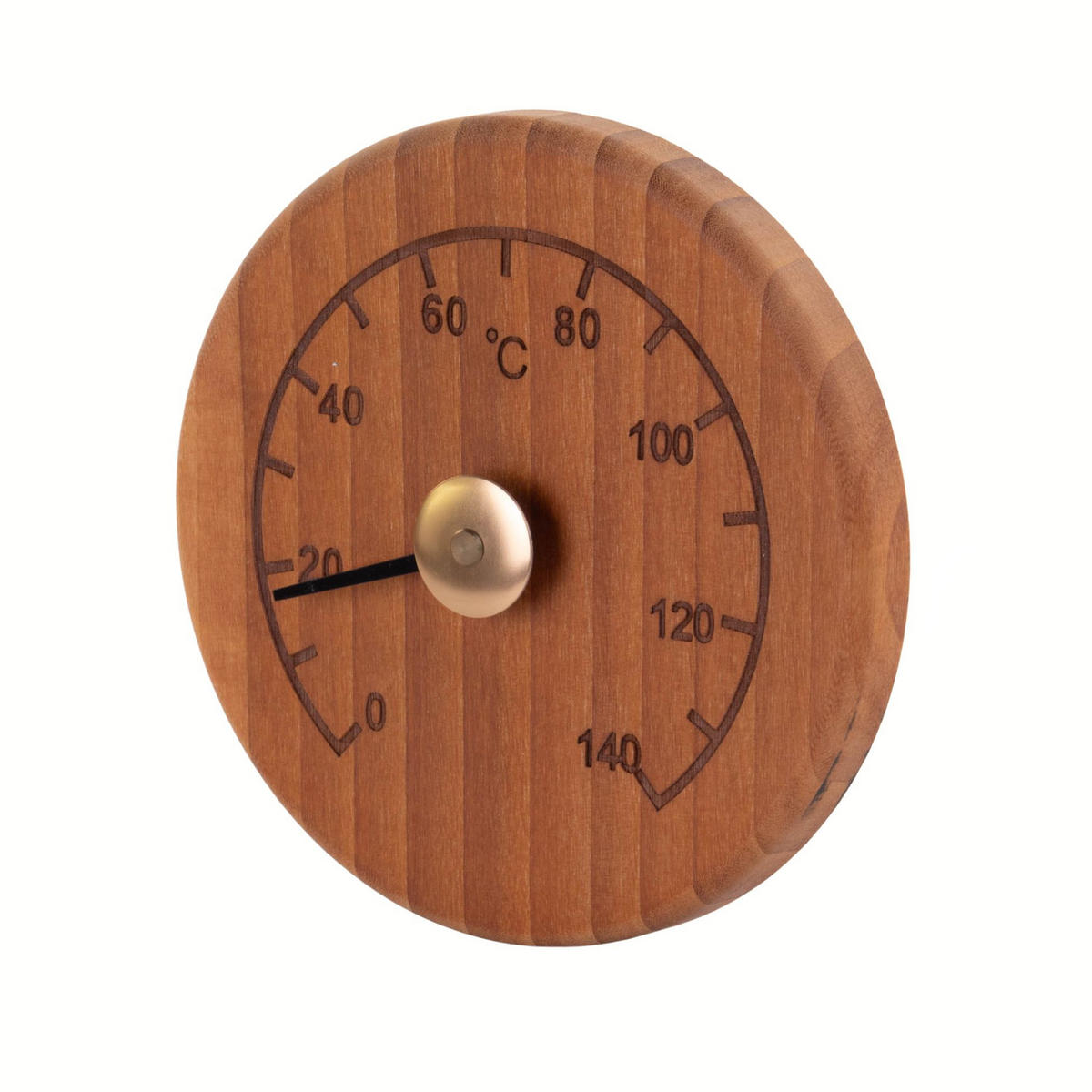 SAUNATHERMOMETER Erlenholz - Braun, Holz (13.5/13/1cm)