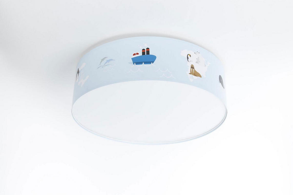 LAMPENSCHIRM Bunt 50/16 cm - Multicolor/Weiß, Kunststoff (50/50/16cm) - KUNSTLOFT