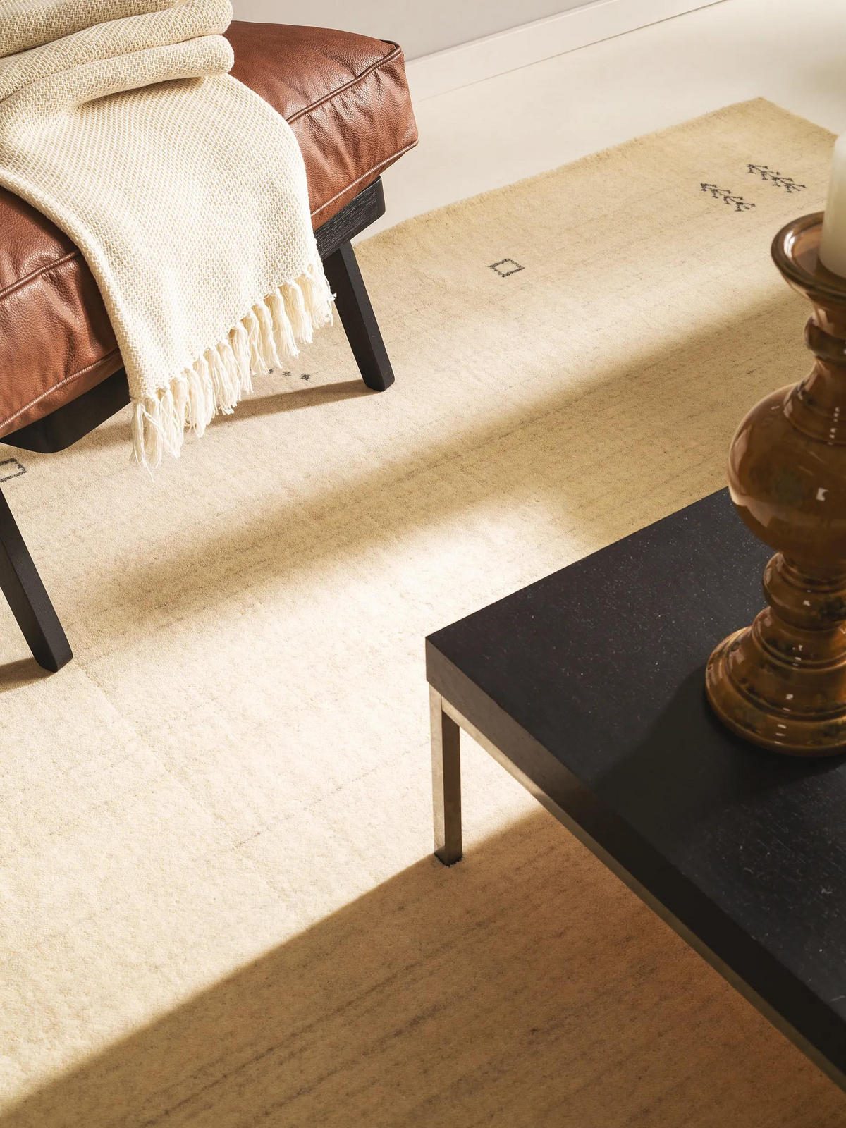 WOLLTEPPICH Jamal Cream 200x300 cm - Creme, Textil (200/300cm) - benuta Nest