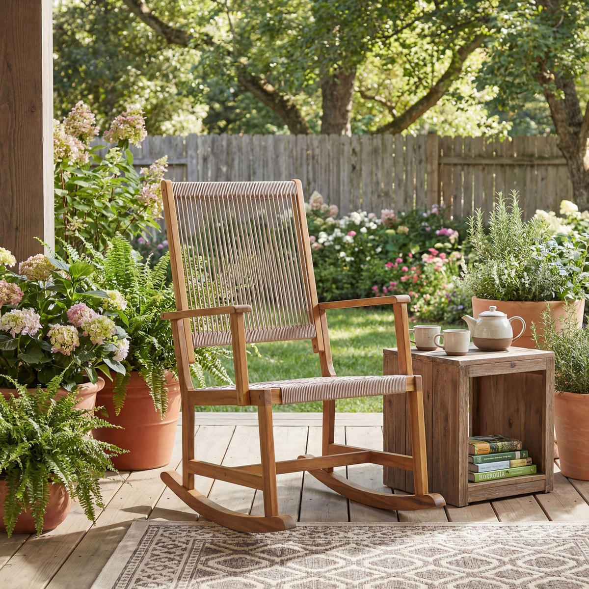 SCHAUKELSTUHL Beige - Beige, Holz (65/102/92cm) - MCW