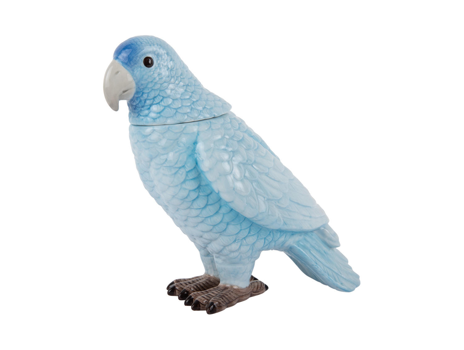 AUFBEWAHRUNGSBOX Bird 22/11/20 cm - Blau, Keramik (11/20/22cm) - Present Time