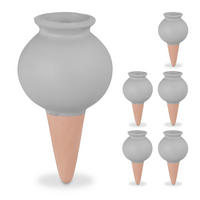 6XTONSPITZEN - Multicolor, Keramik (6/12/6cm) - Relaxdays