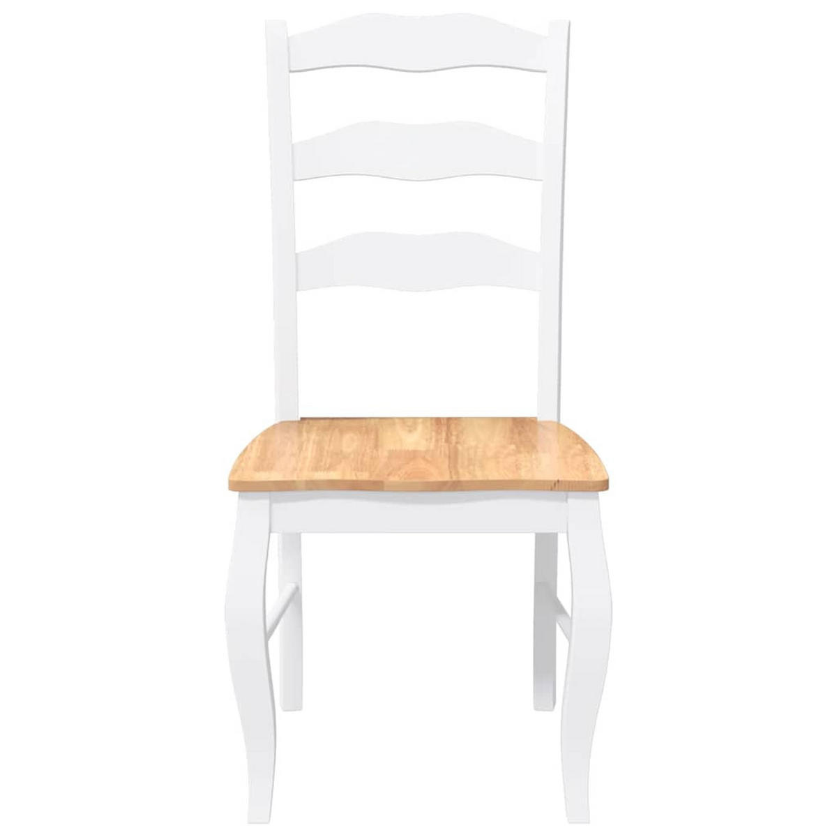 ESSZIMMERSTÜHLE Resz 2er-Set Weiß-Hellbraun - Hellbraun, Holz (48/99/53.5cm) - DELUKE