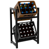 GETRÄNKESKISTENSTÄNDER Star - 2er Set - schwarz - Schwarz, Metall (47/31/75cm) - TPFLiving