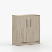 SCHUHSCHRANK 04 74 cm, 74/110/35, 2-türig , Sonoma Eiche - Sonoma Eiche, Holzwerkstoff (74/110/35cm) - imoebel24