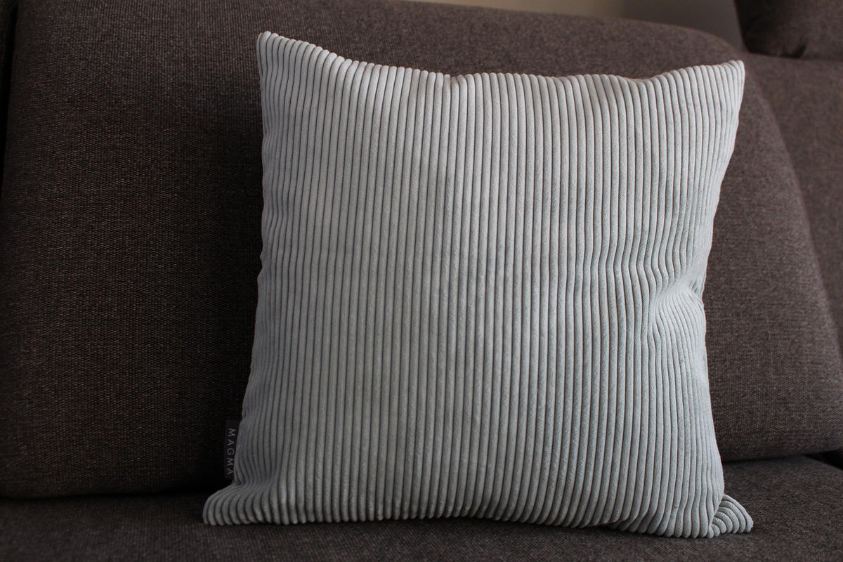 KISSENHÜLLE Inga Cord Look mint - Mintgrün, Textil (40/40cm) - Magma Heimtexx