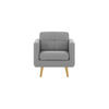 SESSEL Brest-Malmo 90 - Grau, Holz/Textil (80/84/81cm)