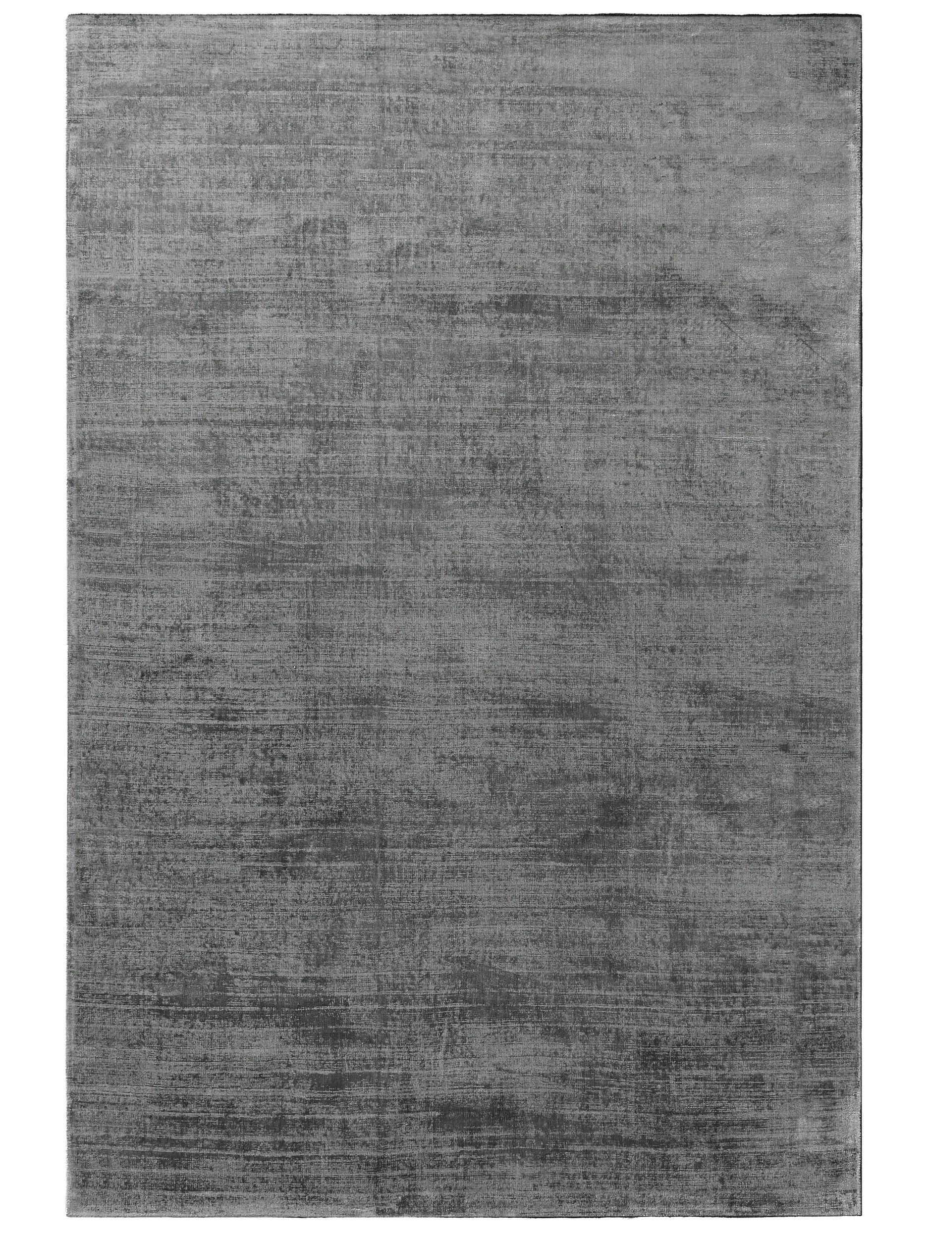 VISKOSETEPPICH Nova Dunkelgrau 160x230 cm - Dunkelgrau, Textil (160/230cm) - benuta Pure