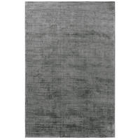 VISKOSETEPPICH Nova Dunkelgrau 120x170 cm - Dunkelgrau, Textil (120/170cm) - benuta Pure
