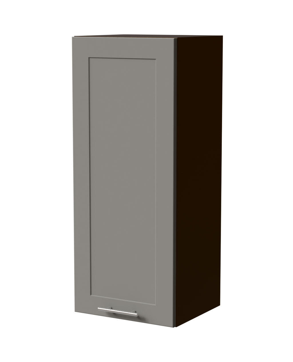 HÄNGESCHRANK Oslo W4/40 Lava / Dust Grey Matt 40 / 32,5 / 96cm - Dunkelgrau/Grau, Holz/Holzwerkstoff (40/96/32.5cm) - Feldmann-Wohnen