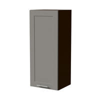 HÄNGESCHRANK Oslo W4/40 Lava / Dust Grey Matt 40 / 32,5 / 96cm - Dunkelgrau/Grau, Holz/Holzwerkstoff (40/96/32.5cm) - Feldmann-Wohnen