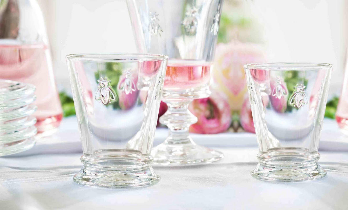 WEIN- UND WASSERGLÄSERSET Biene Abeille transparent 18er Set - Transparent, Glas - La Rochère