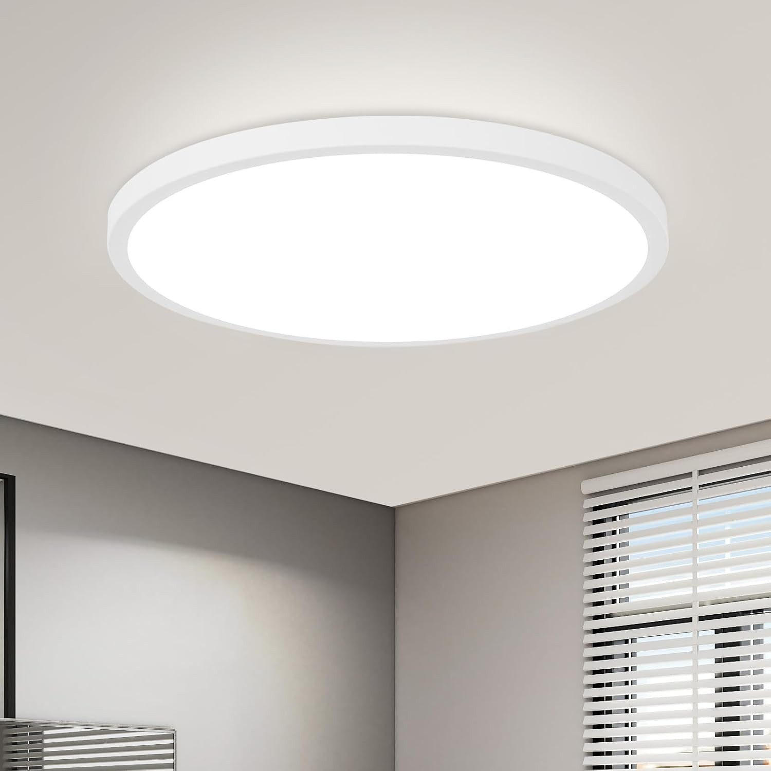 LED-DECKENLEUCHTE Macgregor 30/30/2.4cm - Weiß, Kunststoff (30/30/2.4cm) - Nettlife