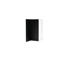 ECKHÄNGESCHRANK WRN P/L - Dnoria - Platzsparende Lösung mit Stil - Schwarz, Holz/Metall (60/72/60cm) - ROYAL24_MARKT