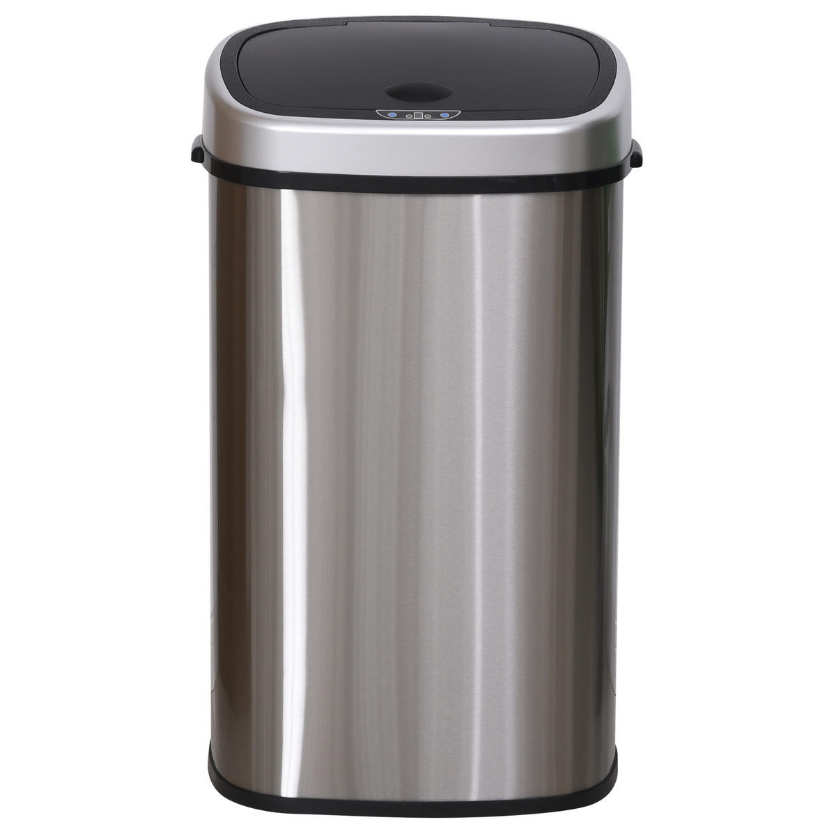 MÜLLEIMER DE-08910 58 L mit Bewegungssensor, ohne Inneneimer Silber - Silberfarben, Metall (28.9/68/40.9cm) - ComfortXL