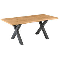JÍDELNÍ STŮL vysunovací Hnědý 140-180/90 cm Bronson - hnědá, kompozitní dřevo (140/90/76cm) - Beliani