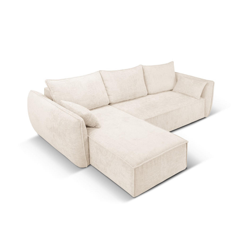 Thumbnail - Micadoni Ausklappbares-Ecksofa, Creme, Textil, 4-Sitzer, L-Form, 252x165 cm, Hergestellt in Europa, Oeko-Tex®, Wohnzimme...