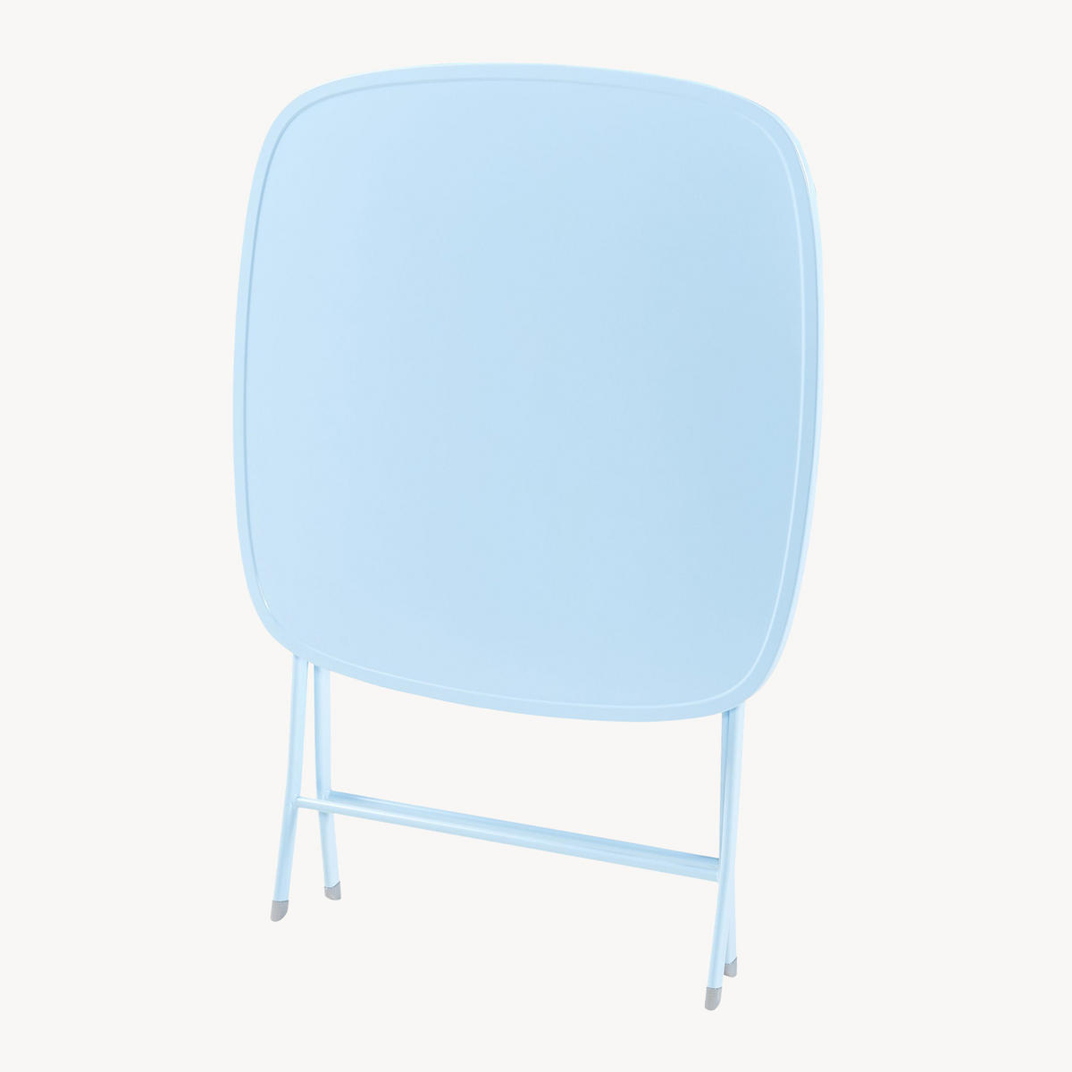 GARTENKLAPPTISCH Sande - Hellblau, Metall (70/70/71cm) - [en.casa]