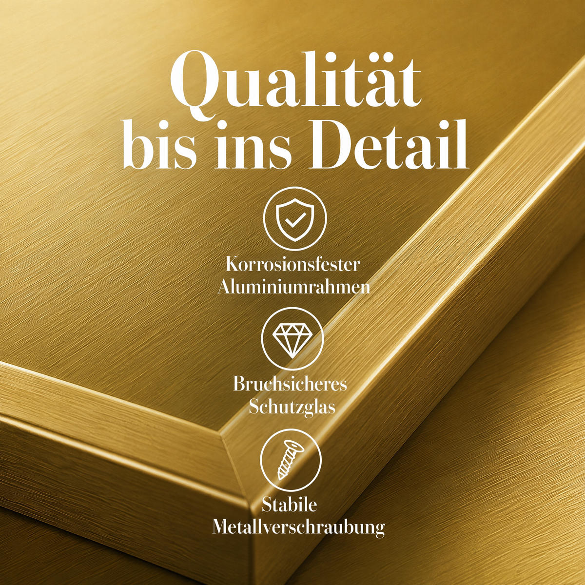 STEHSPIEGEL gold 150x40cm, aluminium, vielseitig nutzbar - Goldfarben, Glas (2/150/40cm) - SHOPENTRA