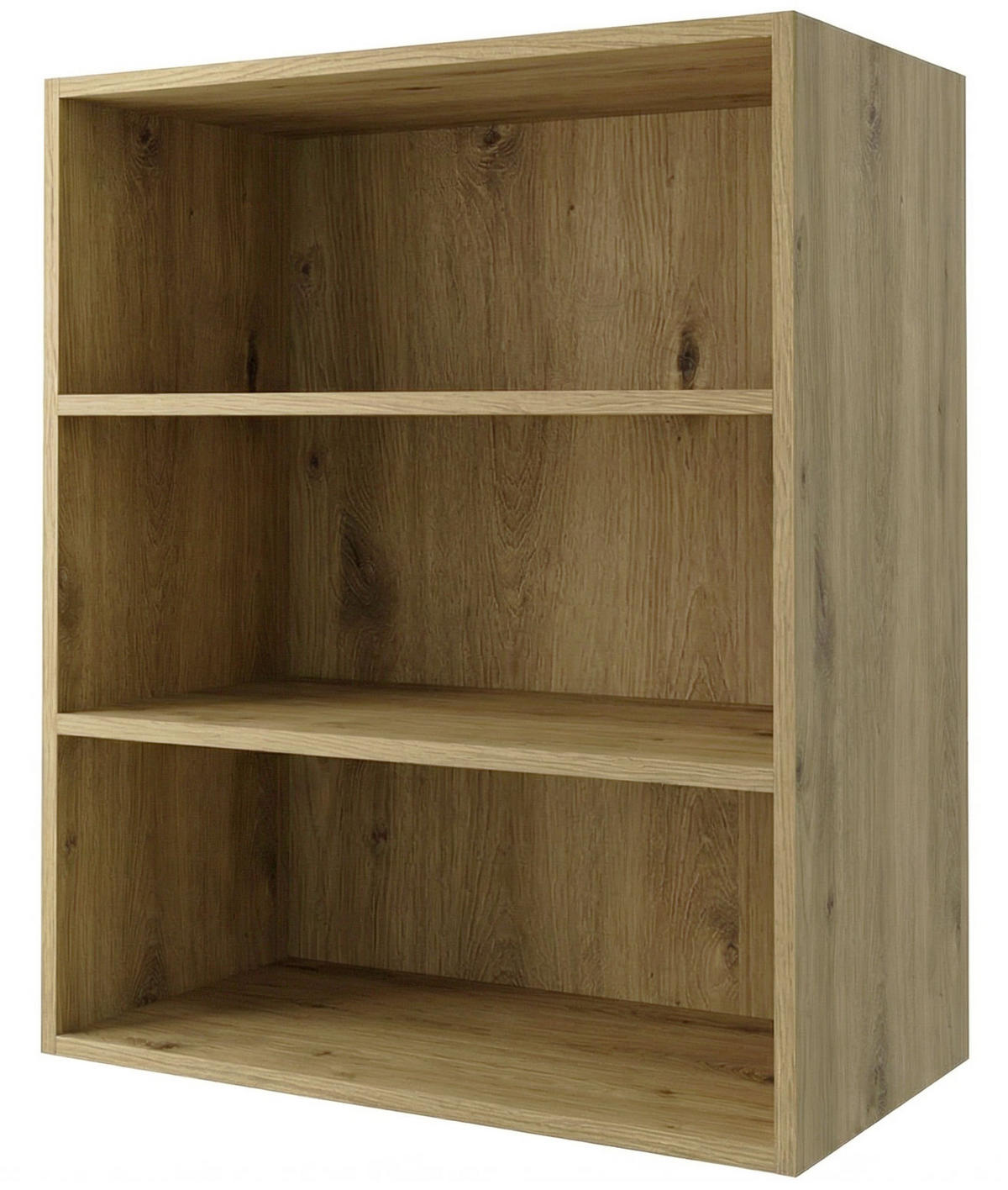HÄNGESCHRANK Florence W2/60 Eiche Artisan / RAL 1013 perlweiß HG 60 / 32,5 / 72cm - Türanschlag links - Weiß Hochglanz/Eiche Artisan, Holz/Holzwerkstoff (60/72/32.5cm) - Feldmann-Wohnen