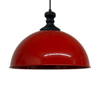 PENDELLEUCHTE Lipeo 40/23 - Rot/Silberfarben, Metall (40/23cm) - Bamyum