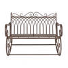 SCHAUKELBANK Greenough - Braun, Metall (113/85/95cm) - [en.casa]