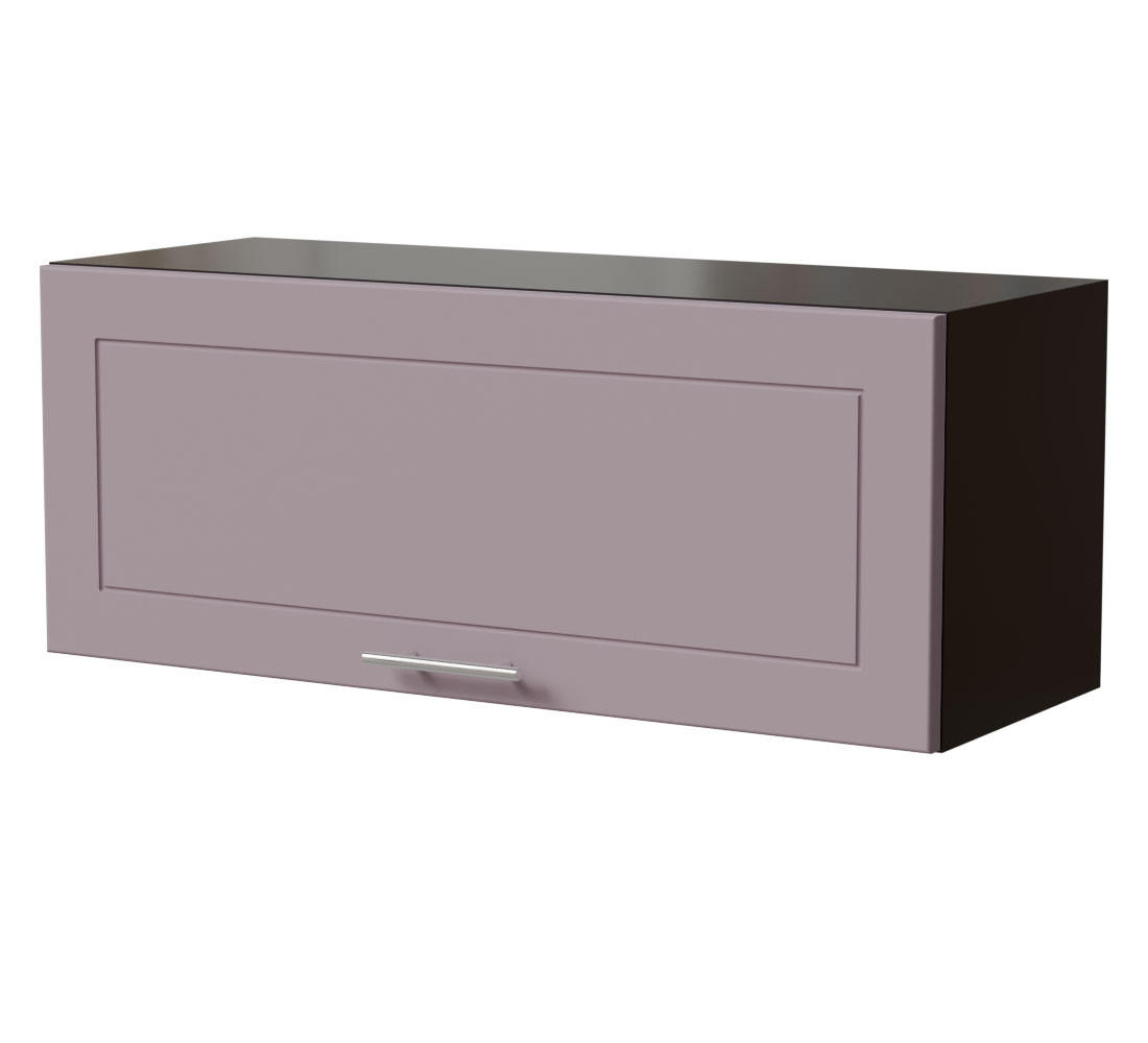 Feldmann-Wohnen Klapphängeschrank Violett, Schwarz 90x36x32.5 cm