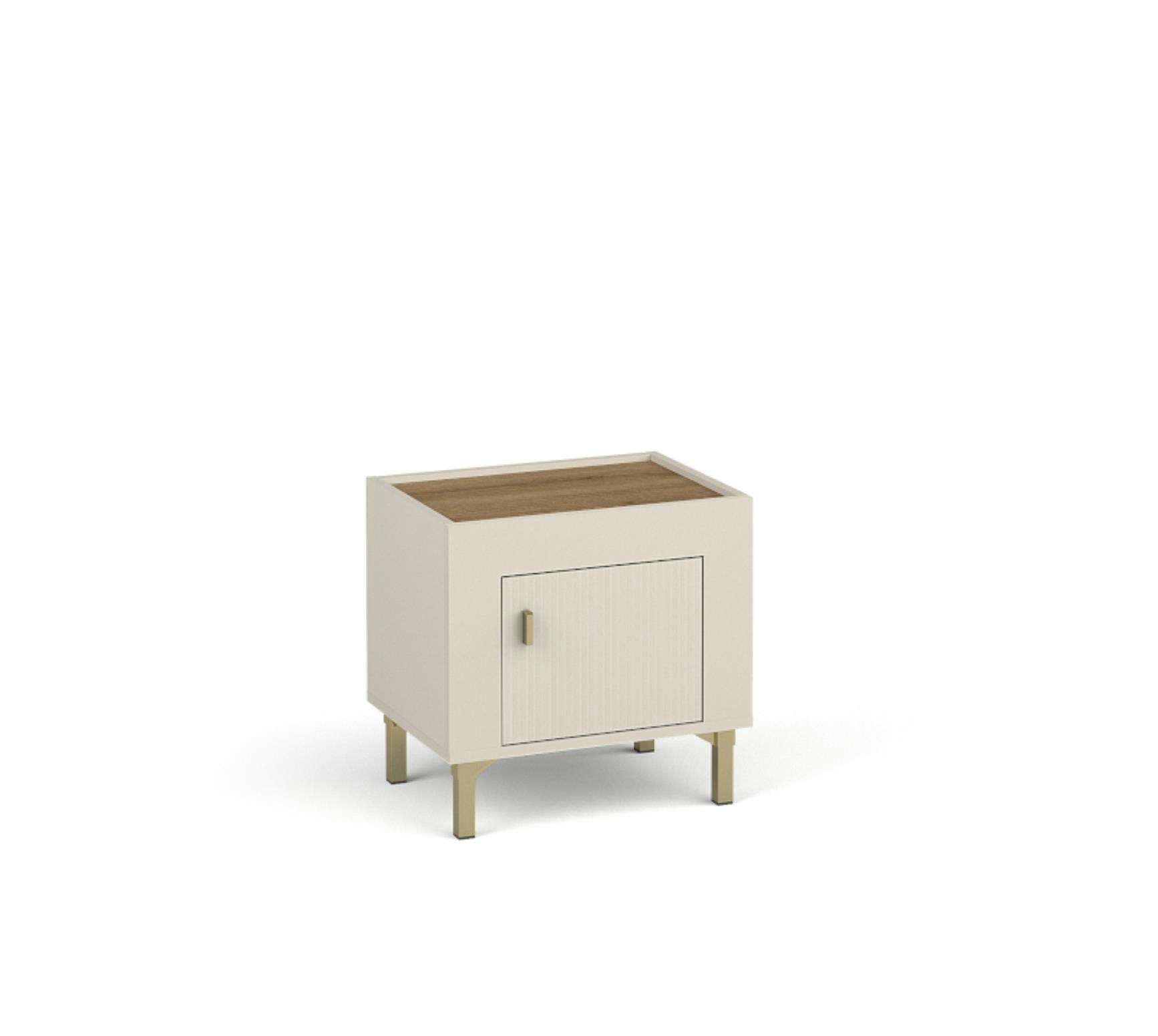 Bettso NACHTTISCH Beige 48cm × 36cm × 47cm