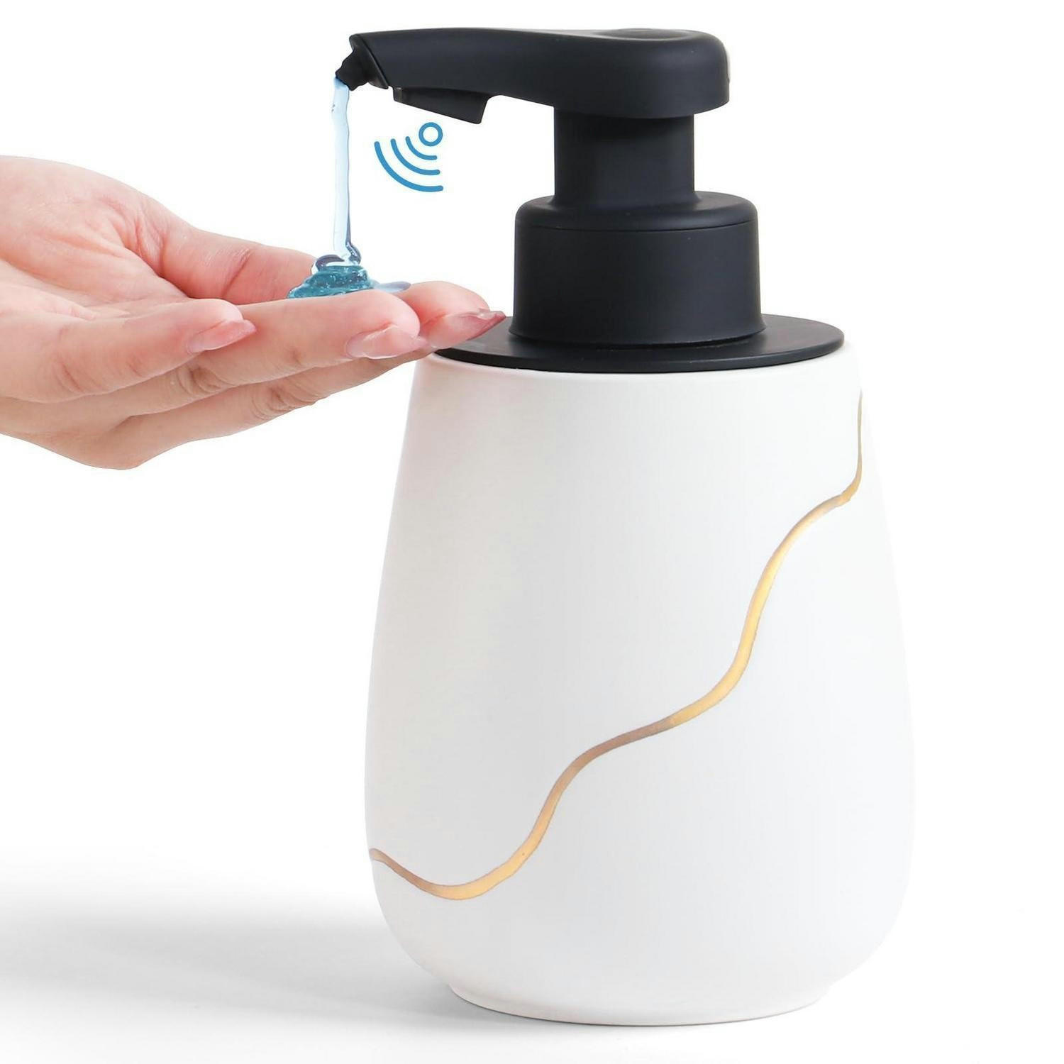 SEIFENSPENDER Automatisch Keramik Weiß mit Sensor - Weiß, Keramik (9/17/10cm)