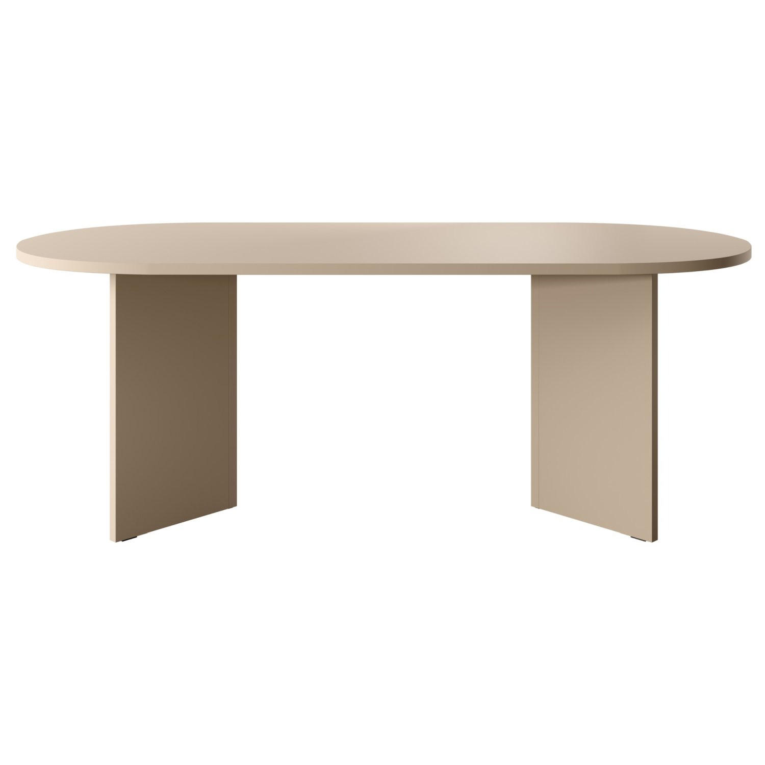 ESSTISCH Ovo Cappuccino 90x204 cm - Beige, Holzwerkstoff (204/90/75cm) - Selsey