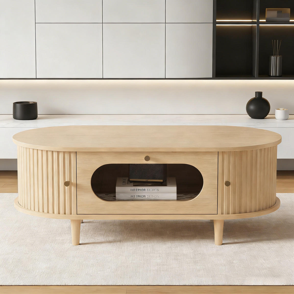 COUCHTISCH Holzfarbe - Naturfarben, Holzwerkstoff (100/50/36cm)