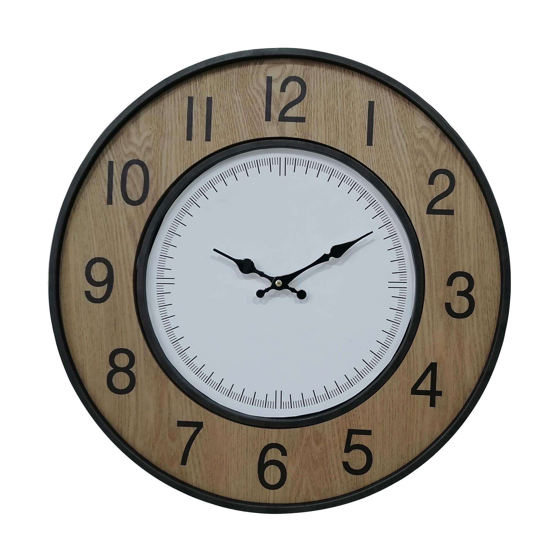 WANDUHR Weiß 5/50/50 cm - Weiß, Holzwerkstoff (5/50/50cm) - Mobili Rebecca