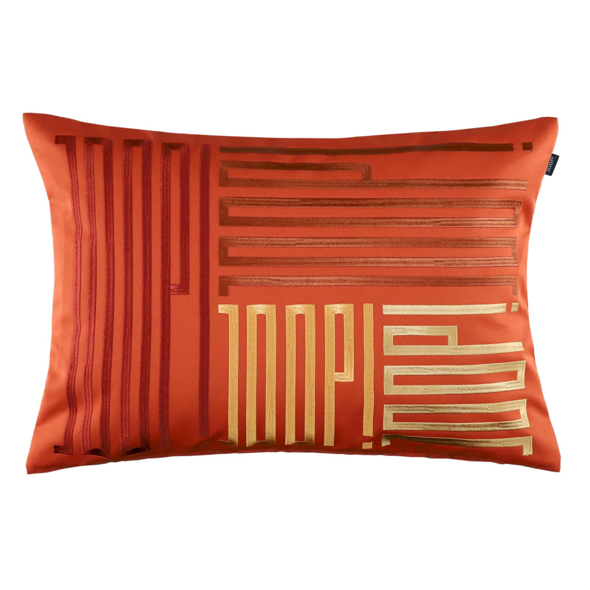 OBAL na dekoratívny vankúš BARS - oranžová, textil (60/40cm) - Joop!