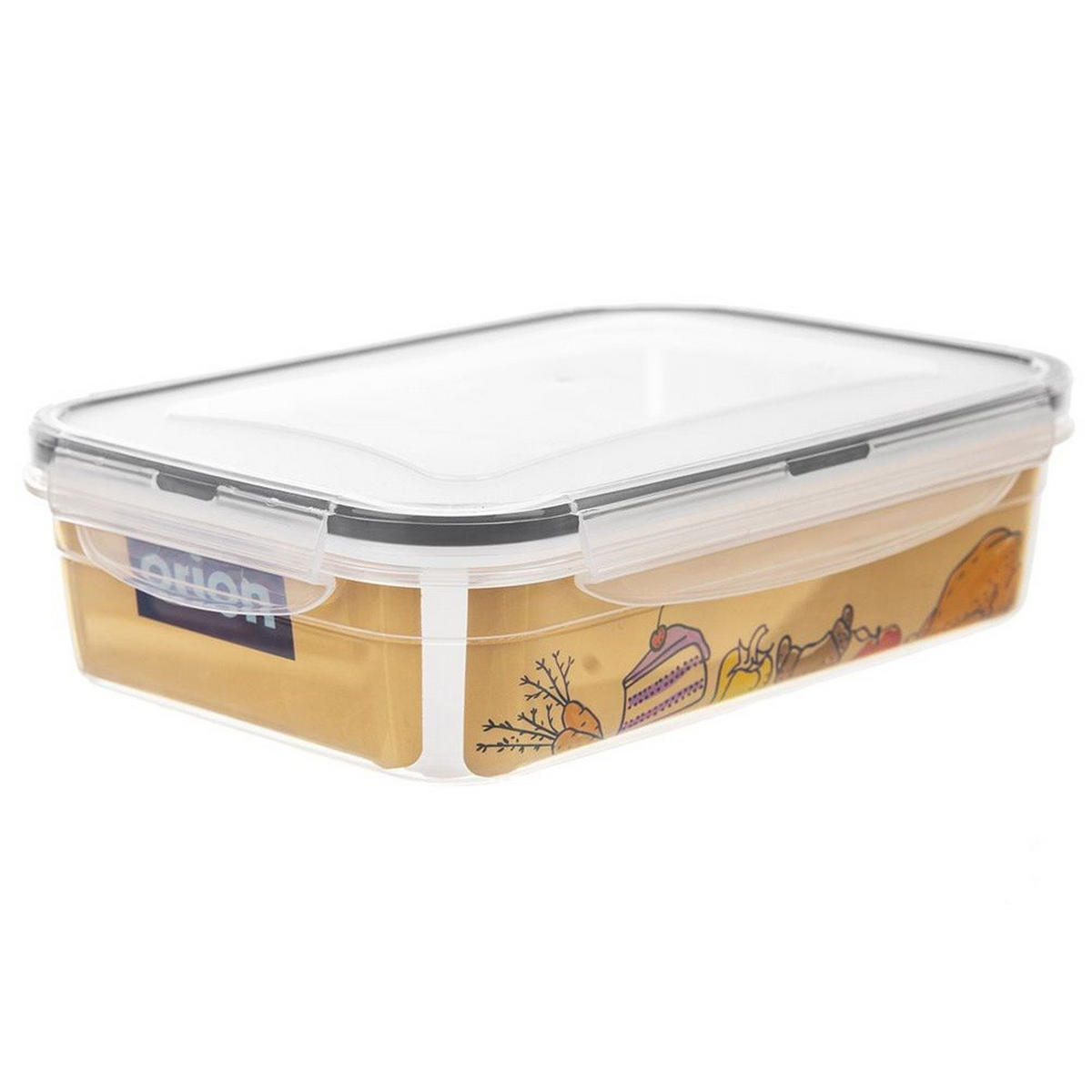 LUNCHBOX Unterteilt 2 Fächer 1 l Transparent - Transparent, Kunststoff (15/6/21cm) - Orion 