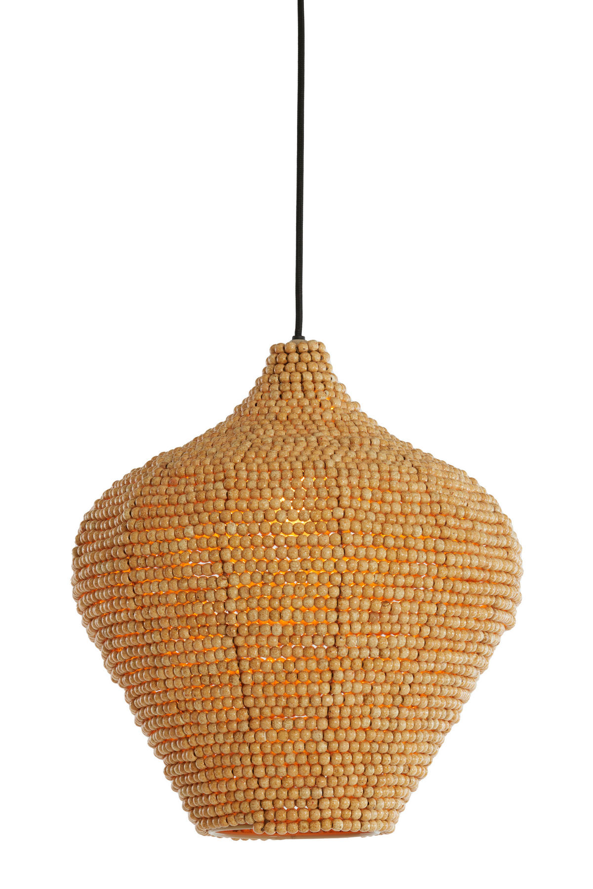 HÄNGELAMPE Kalenga Braun Ø36/41 cm - Hellbraun, Metall (36/36/41cm) - Light & Living
