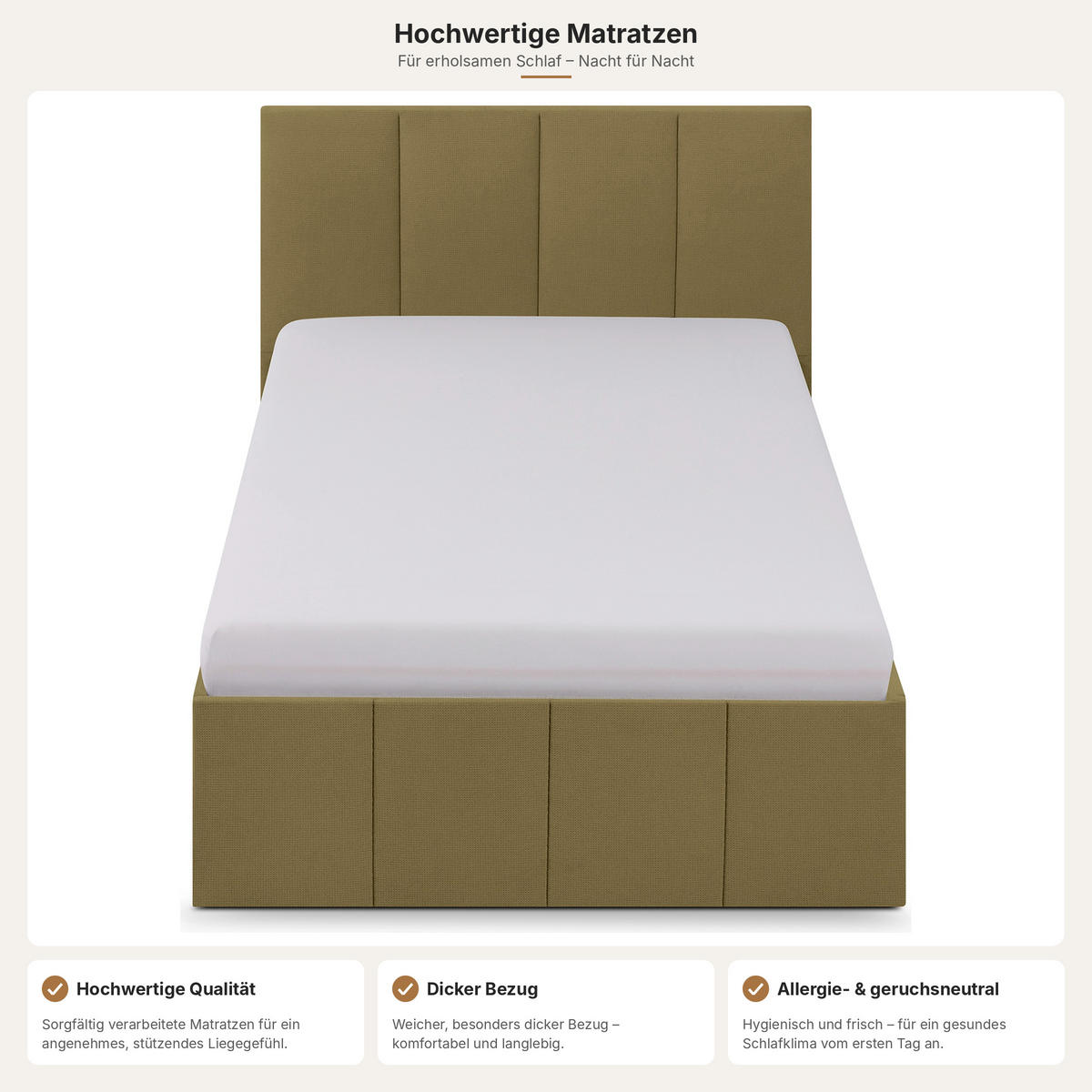 POLSTERBETT Dalas Avocado 120 x 200 x 40 cm Stauraum Mit hochwertiger Matratze H3 (bis 120 kg) und Lattenrost - Grün, Holz (120/200cm) - Halmon Schlafkomfort Betten 