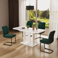 ROZKLÁDACÍ JÍDELNÍ STŮL Fenaro Bílá/bílá - bílá, kompozitní dřevo (80/120/77.3cm) - Vicco