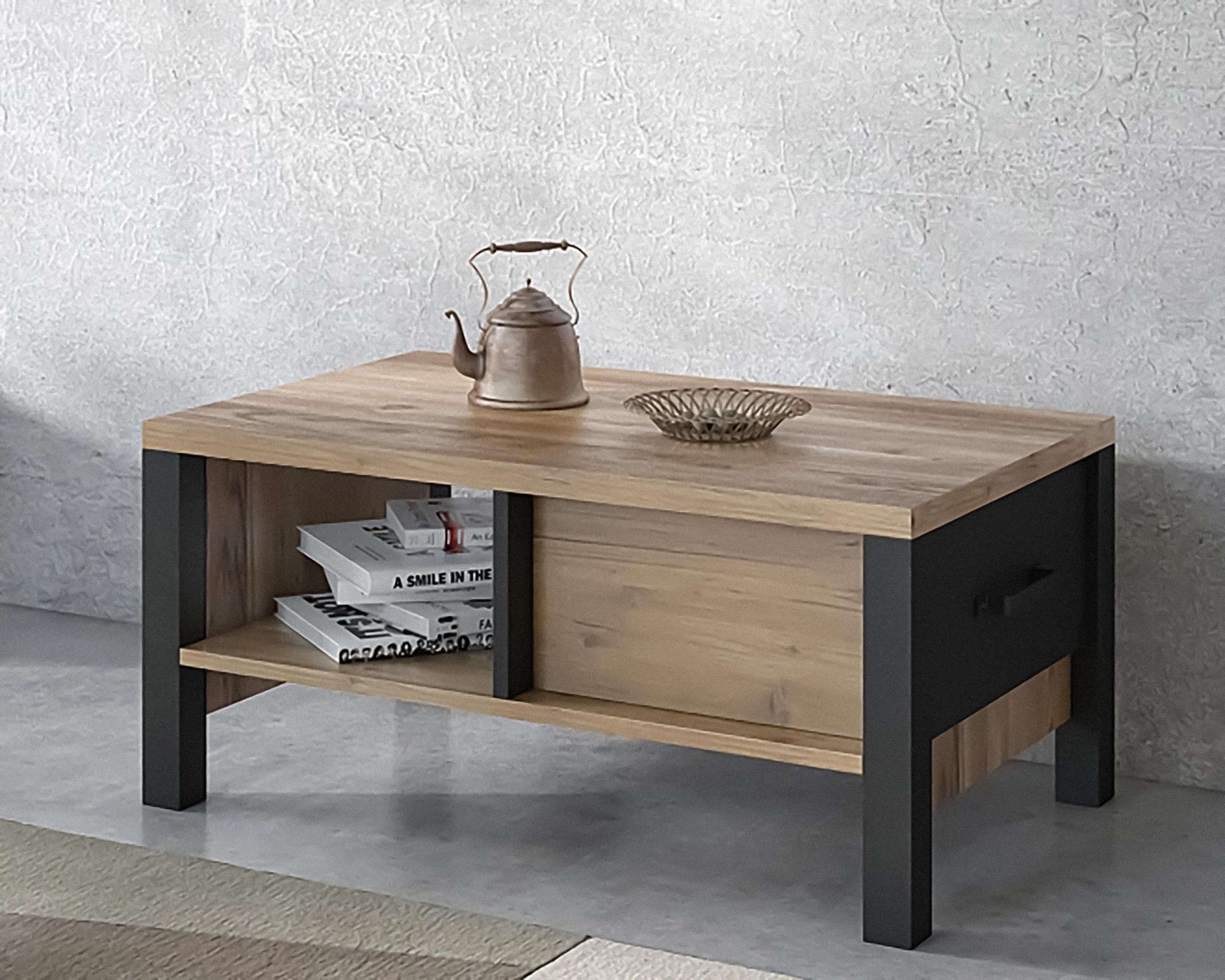 COUCHTISCH OLIVIERO 90/42/56 cm Braun - Braun, Holzwerkstoff (56/90/42cm) - MASSENO